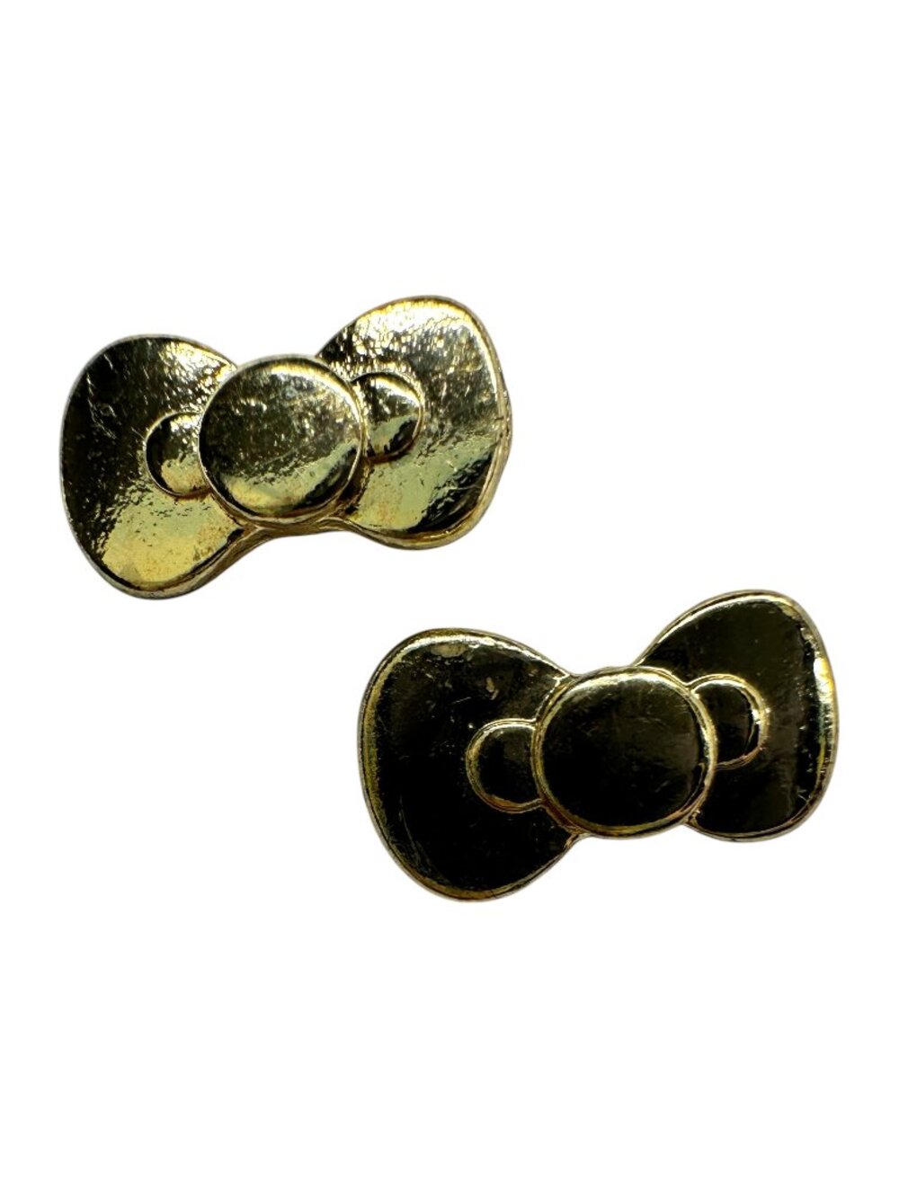 Tiny Goldtone Bow Earrings